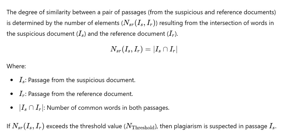 Degree of similarity