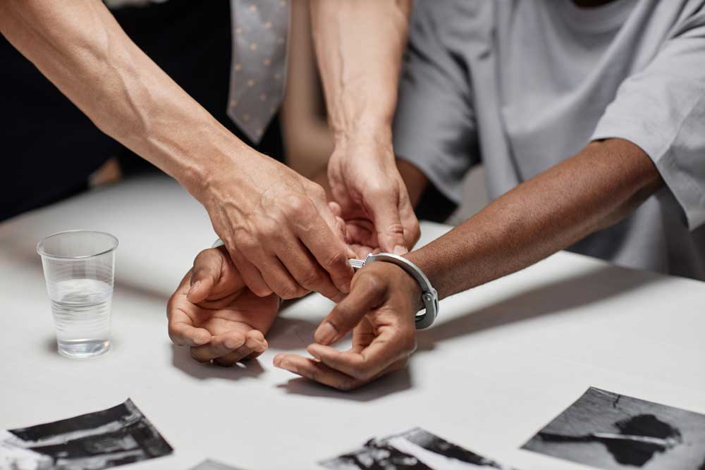 Man in handcuffs