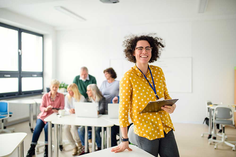 Teacher in the classroom