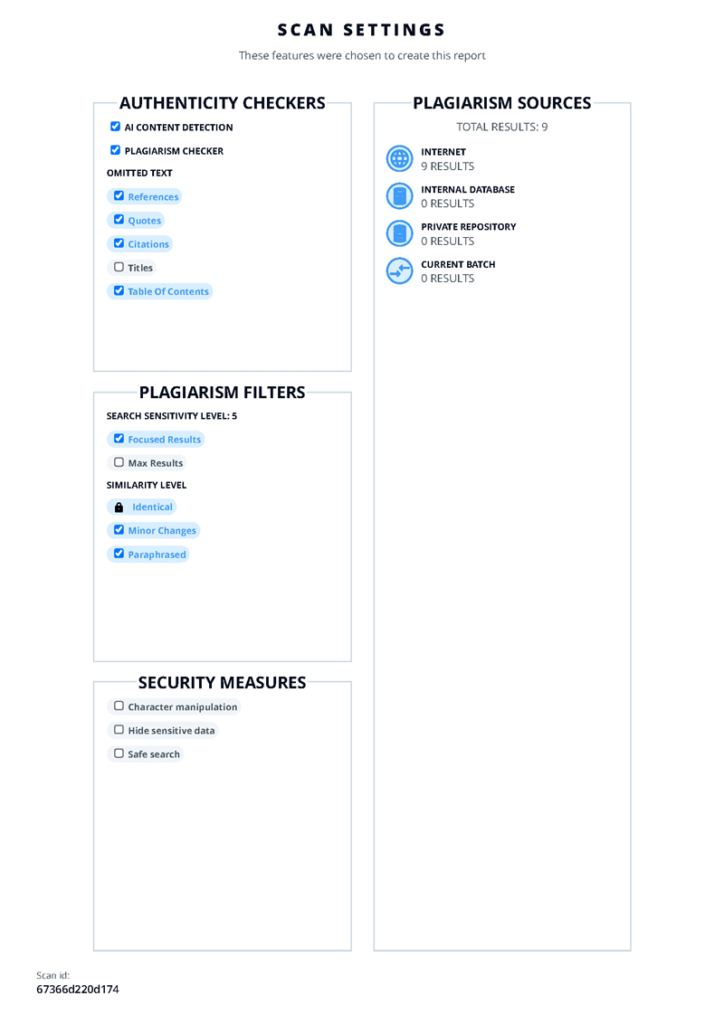 Plagiarism checker and AI detection report - page 5